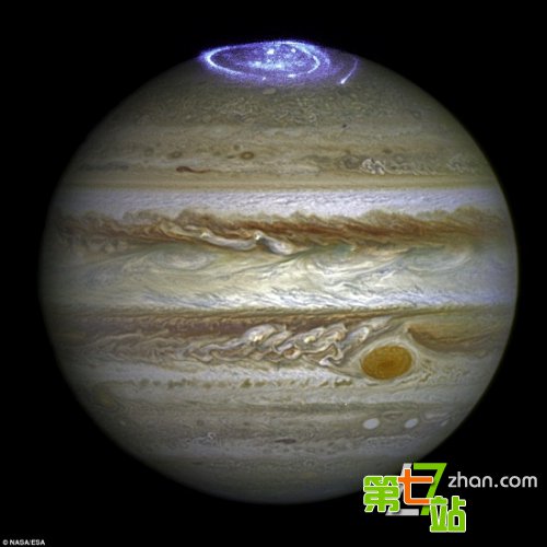 NASA罕见公布木星特写照：竟惊现现“鬼魅”无线电