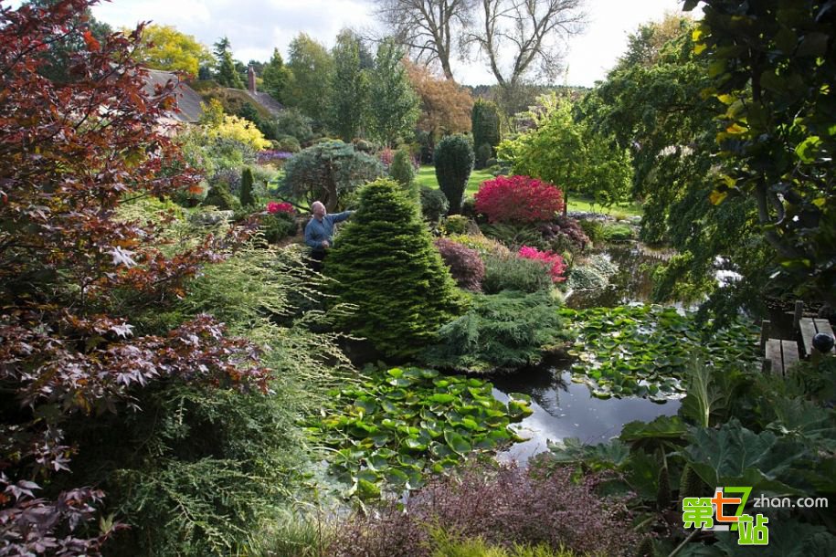 爱花成痴的英国老人花了25年打造梦境花园