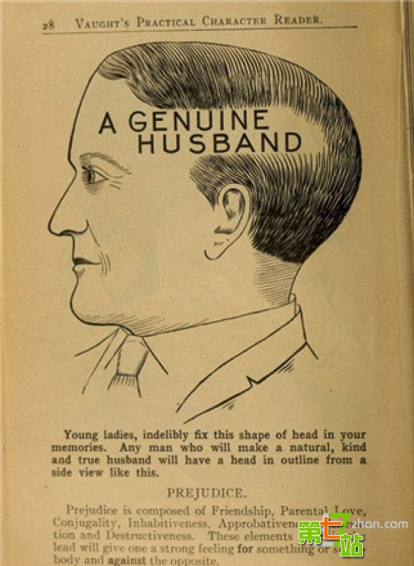 19世纪女人挑老公 要看脑袋形状